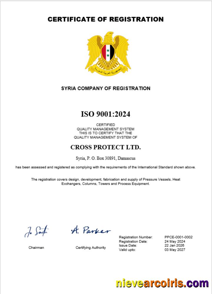 Syria business registration certificate